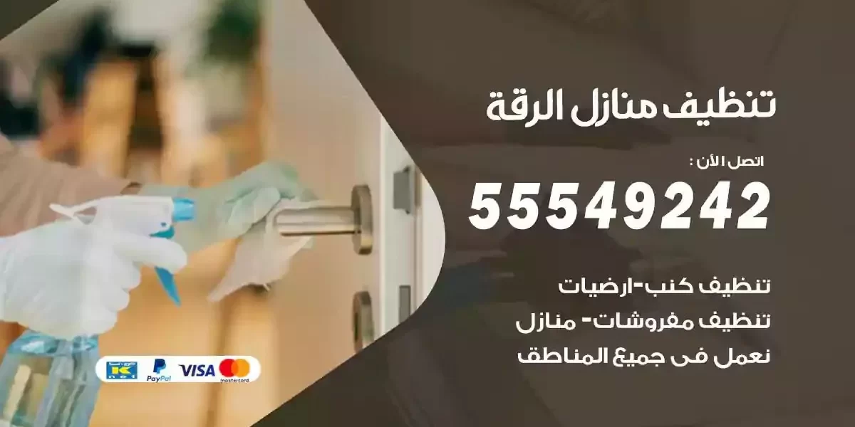 تعقيم و تنظيف منازل الرقة